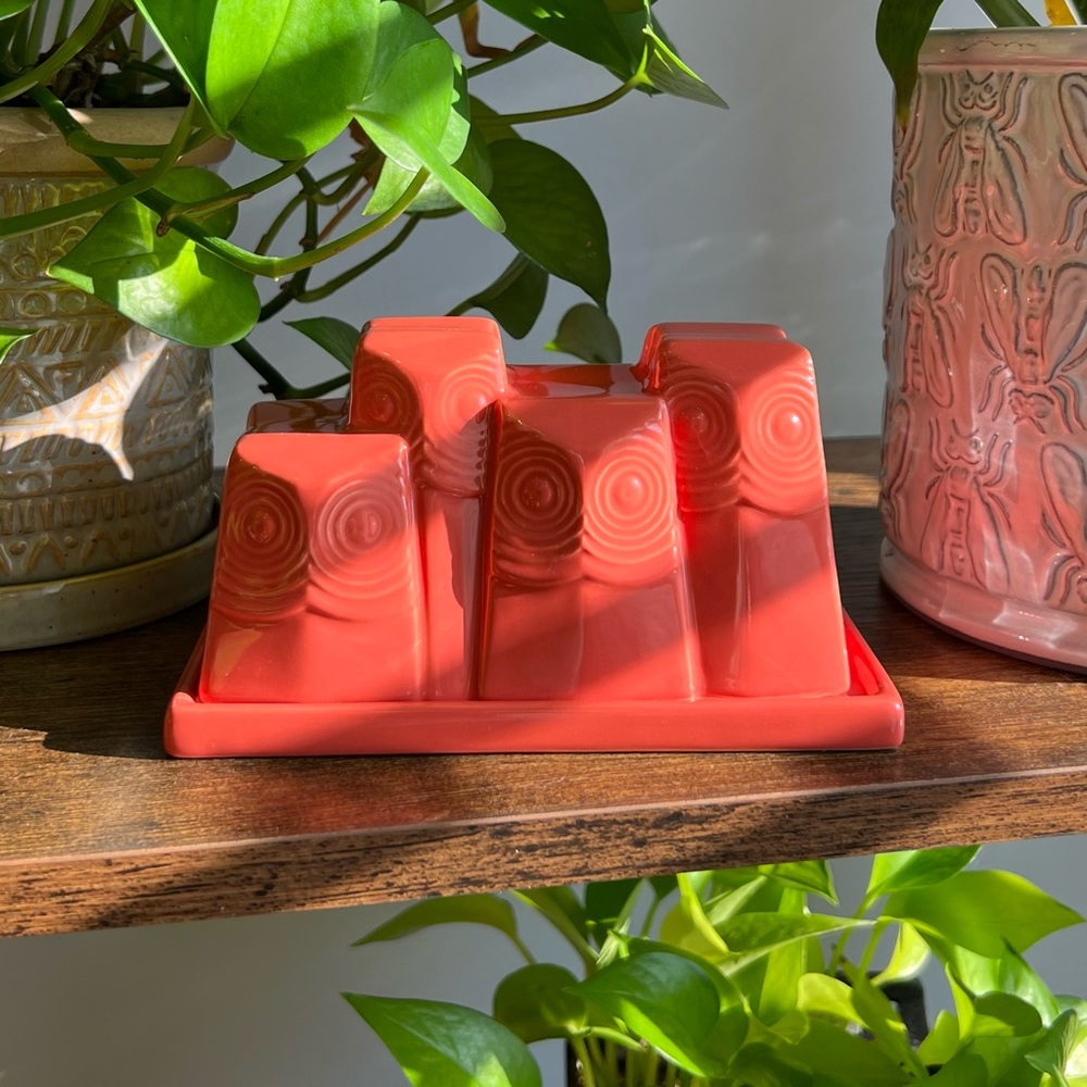 west elm owl butter dish